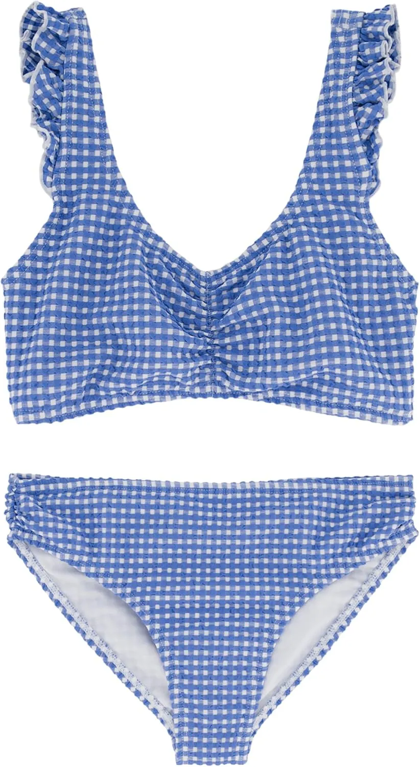 Roxy Girls' Two-Piece Bikini Swimsuit Set, UPF 50  Sun Protection, Quick-Dry Bathing Suit