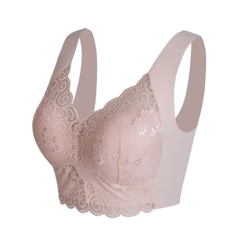 Seamless Lace One-Piece Bra