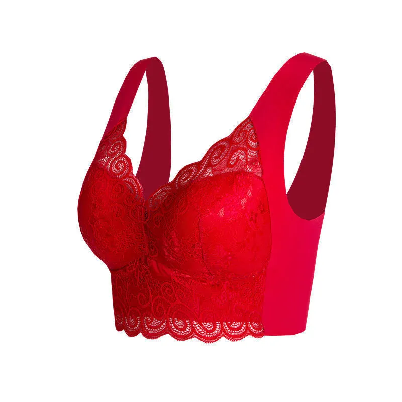 Seamless Lace One-Piece Bra