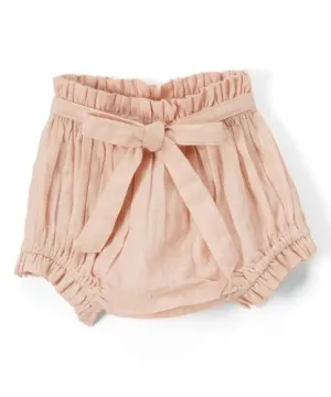 Set of 3 - Short - Style Diaper Covers with Belt. Blush, Coral & Blue.