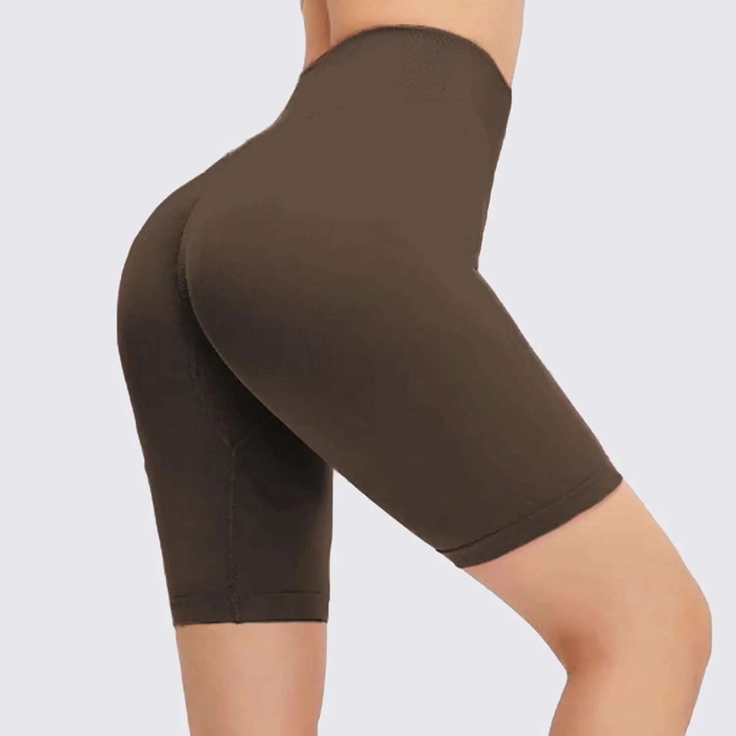 Shorts Fitness Hip Running High Biker Wrinkled Women Yoga Waist Pants Stretch Yoga Pants