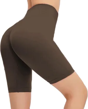 Shorts Fitness Hip Running High Biker Wrinkled Women Yoga Waist Pants Stretch Yoga Pants