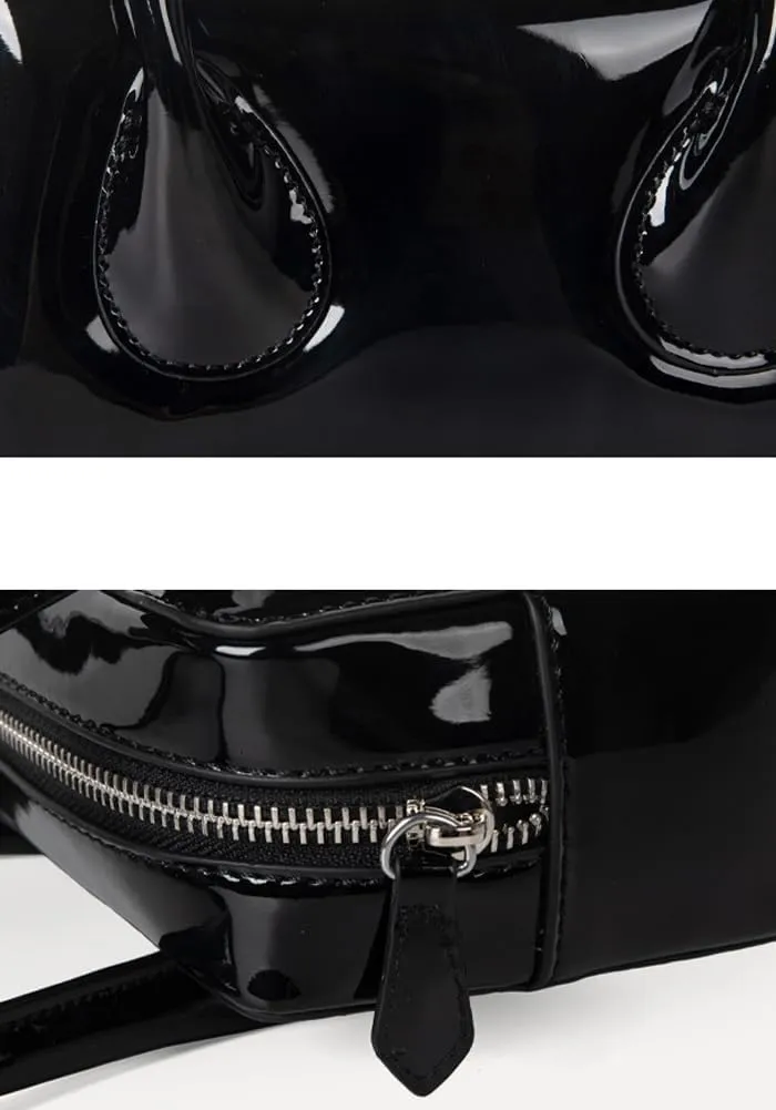 Shoulder Bag for Women Glossy Underarm Bag Versatile Satchel Handbag Hobo Purses for Work Travel