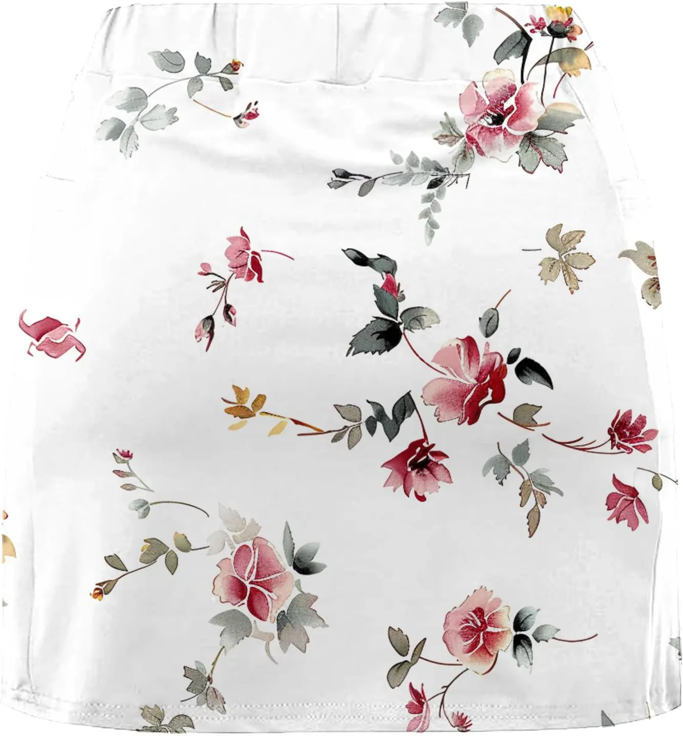 Skorts for Woman Fashion High Waist Floral Print Skirts Inner Shorts Summer Sports Running Skirt 2025 Gym Yoga Outfit