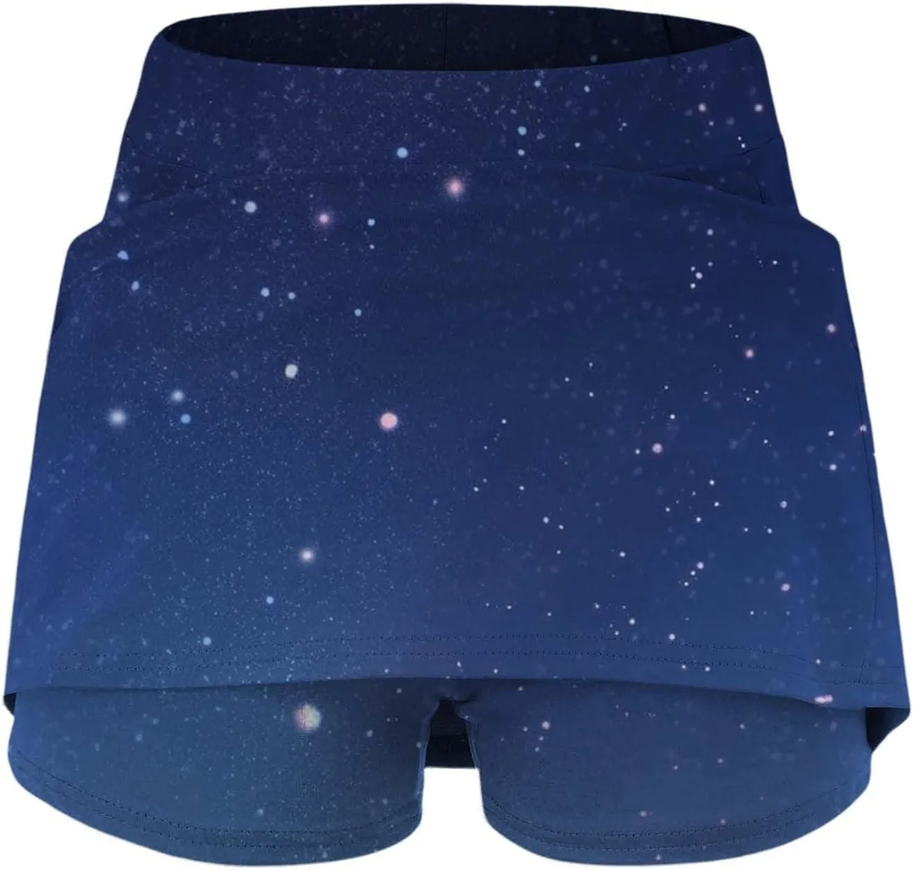 Skorts for Women Dressy Tie Dye High Waisted Tummy Control Tennis Skirt Built in Shorts Running Skirts with Pockets
