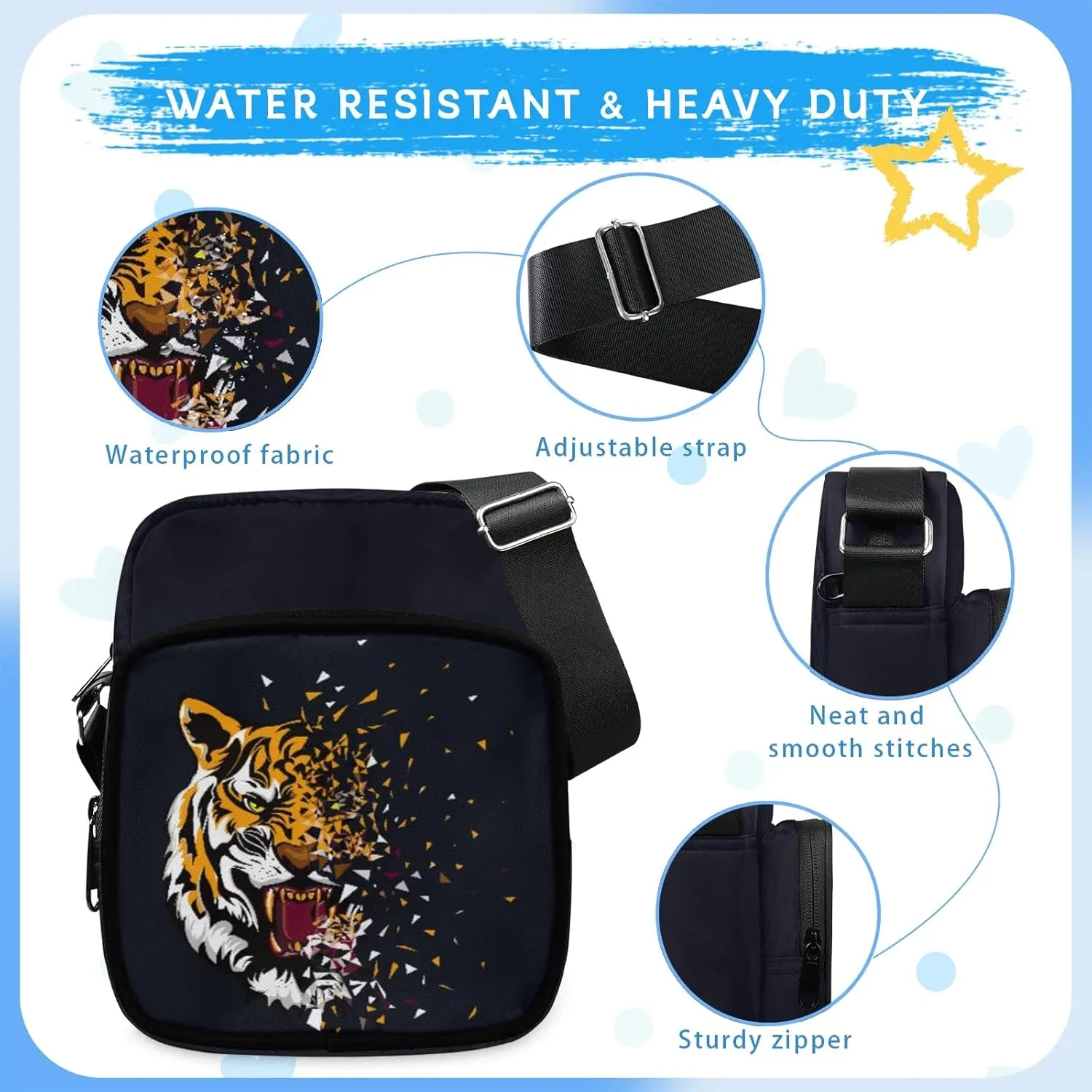 Small Crossbody Purses for Kids Age 4-12 Cute Little Messenger Bag Mini Shoulder Bag Wallet Purse for Boys Girls Travel