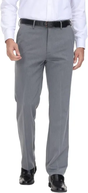 Soojun Men's Classic Fit Hidden Expandable Waist Flat Front Dress Pant