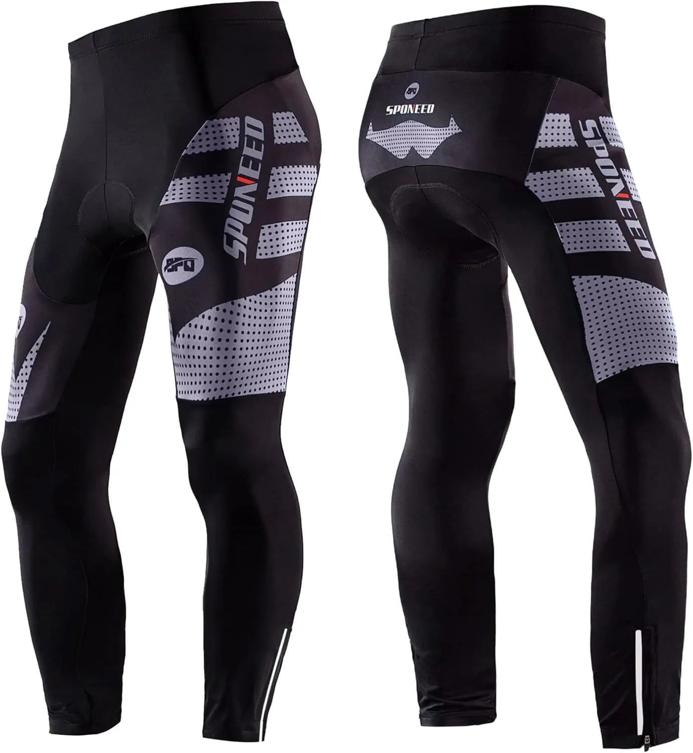 sponeed Men's Bicycle Pants 4D Padded Road Cycling Tights Leggings Outdoor Cyclist Riding Bike Wear
