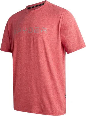Spyder Mens Jersey Shirt - Moisture Wicking Quick Dry Short Sleeve Crewneck Athletic Tops Gym Workout Shirts for Men (S-XL)