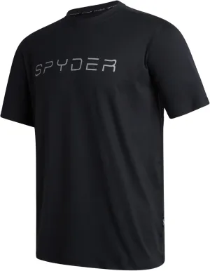 Spyder Mens Jersey Shirt - Moisture Wicking Quick Dry Short Sleeve Crewneck Athletic Tops Gym Workout Shirts for Men (S-XL)