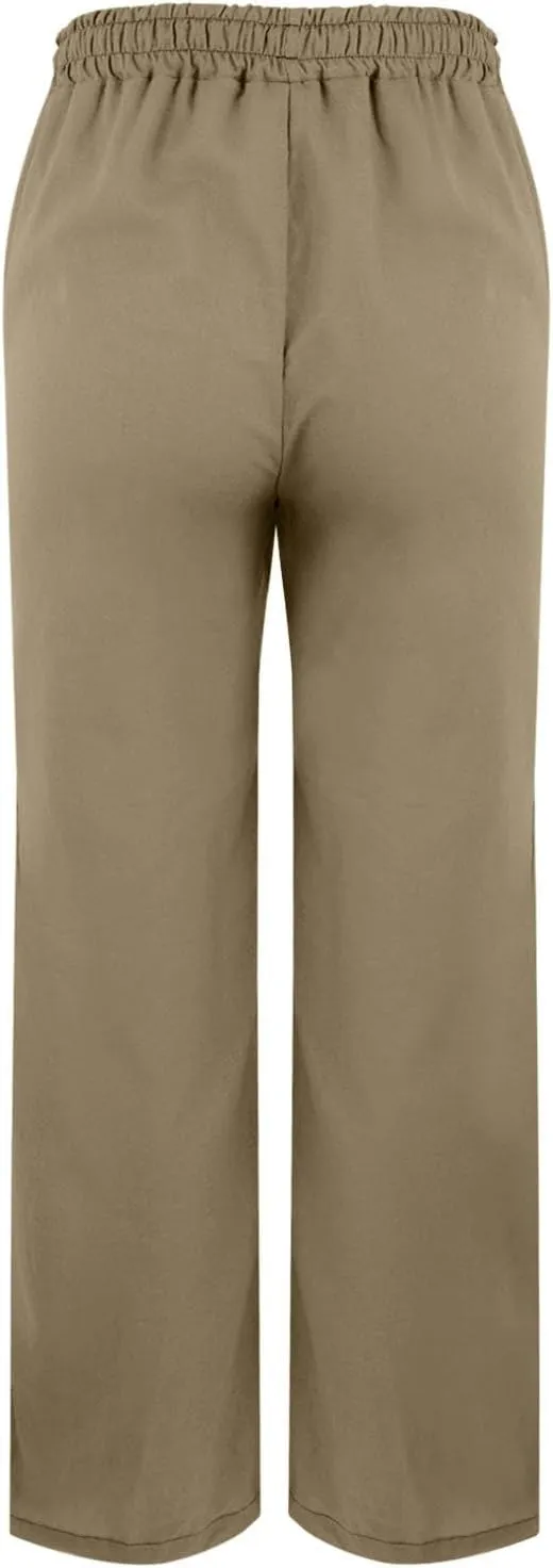 Striped Linen Pants for Women Linen Capri Lightweight Summer Beach Trousers for Women 2025 Ladies Pinstripe Pants