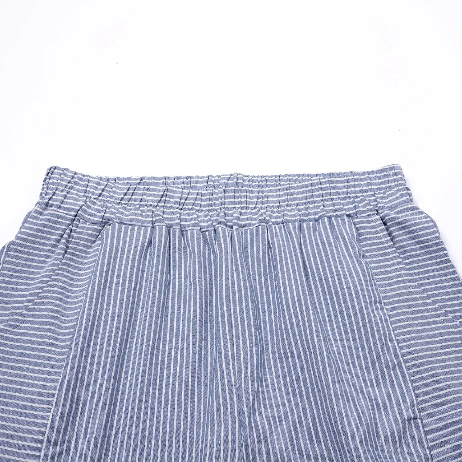 Striped Linen Pants Women Wide Leg Trousers with Pockets Casual Lightweight Pinstripe Pants Trendy Clothes 2025