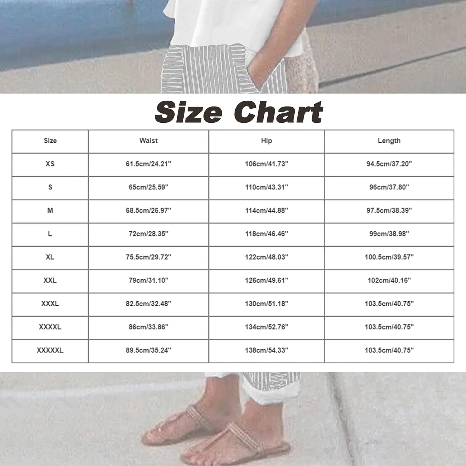 Striped Linen Pants Women Wide Leg Trousers with Pockets Casual Lightweight Pinstripe Pants Trendy Clothes 2025