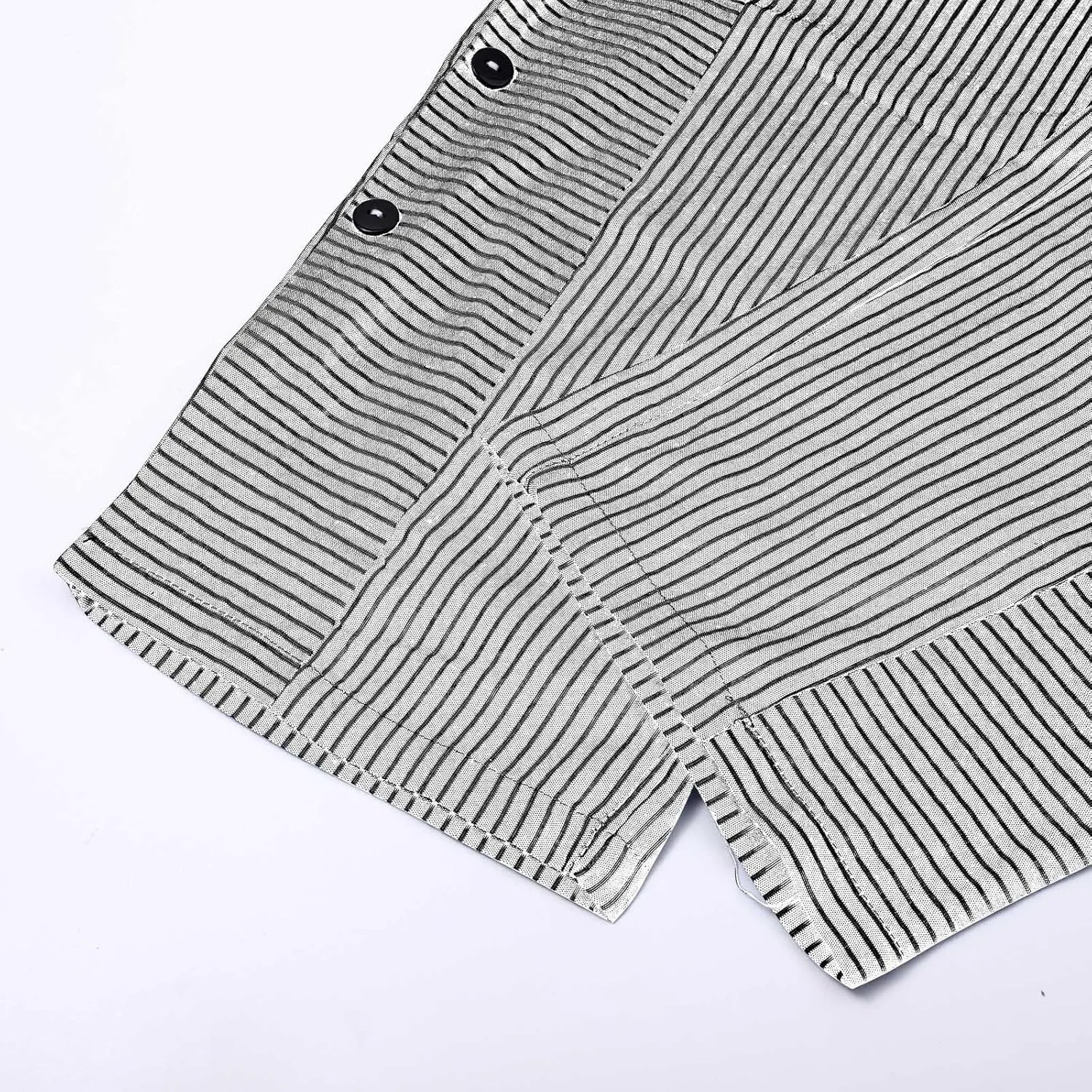Striped Linen Pants Women Wide Leg Trousers with Pockets Casual Lightweight Pinstripe Pants Trendy Clothes 2025