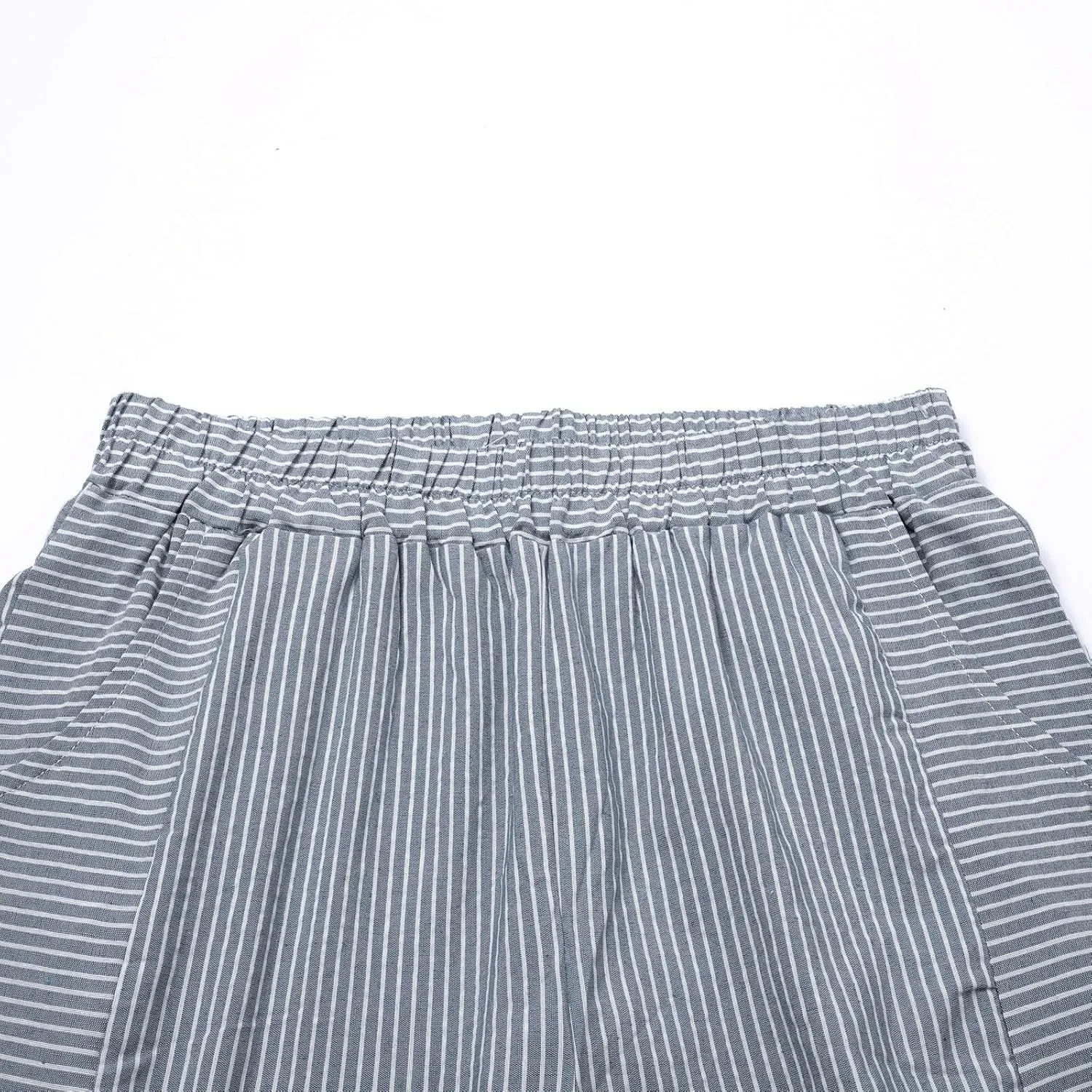 Striped Linen Pants Women Wide Leg Trousers with Pockets Casual Lightweight Pinstripe Pants Trendy Clothes 2025