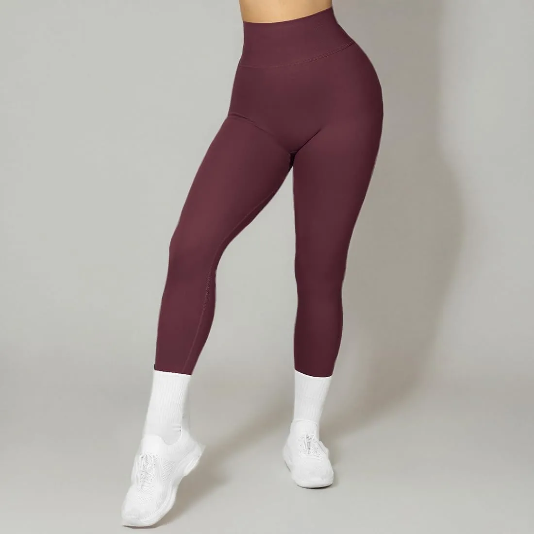 SUUKSESS Women Seamless Butt Lifting Leggings High Waisted Workout Yoga Pants