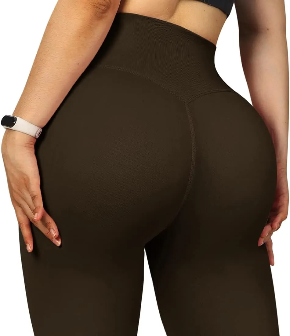 SUUKSESS Women Seamless Butt Lifting Leggings High Waisted Workout Yoga Pants