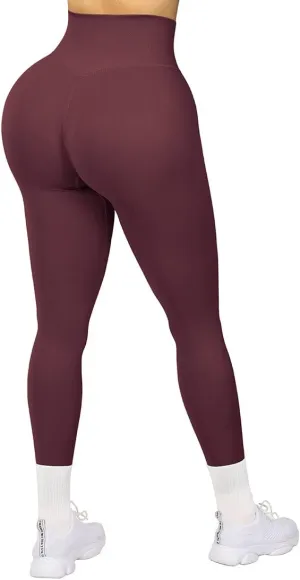 SUUKSESS Women Seamless Butt Lifting Leggings High Waisted Workout Yoga Pants