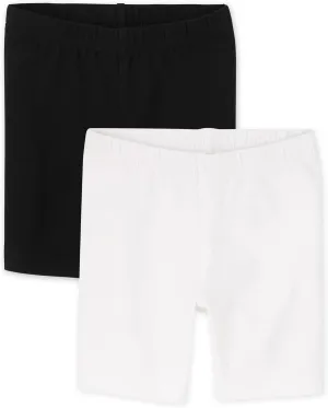 The Children's Place Baby Girls' and Toddler Solid Bike Shorts
