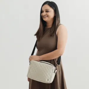 The ZenMama Sling Diaper Bag (Linen Cotton - Beige)