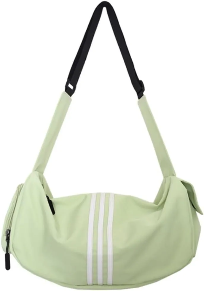 Travel Garment Bags Gym Bag Casual Lightweight Crossbody Travel Bag Duffle Bag(Green)