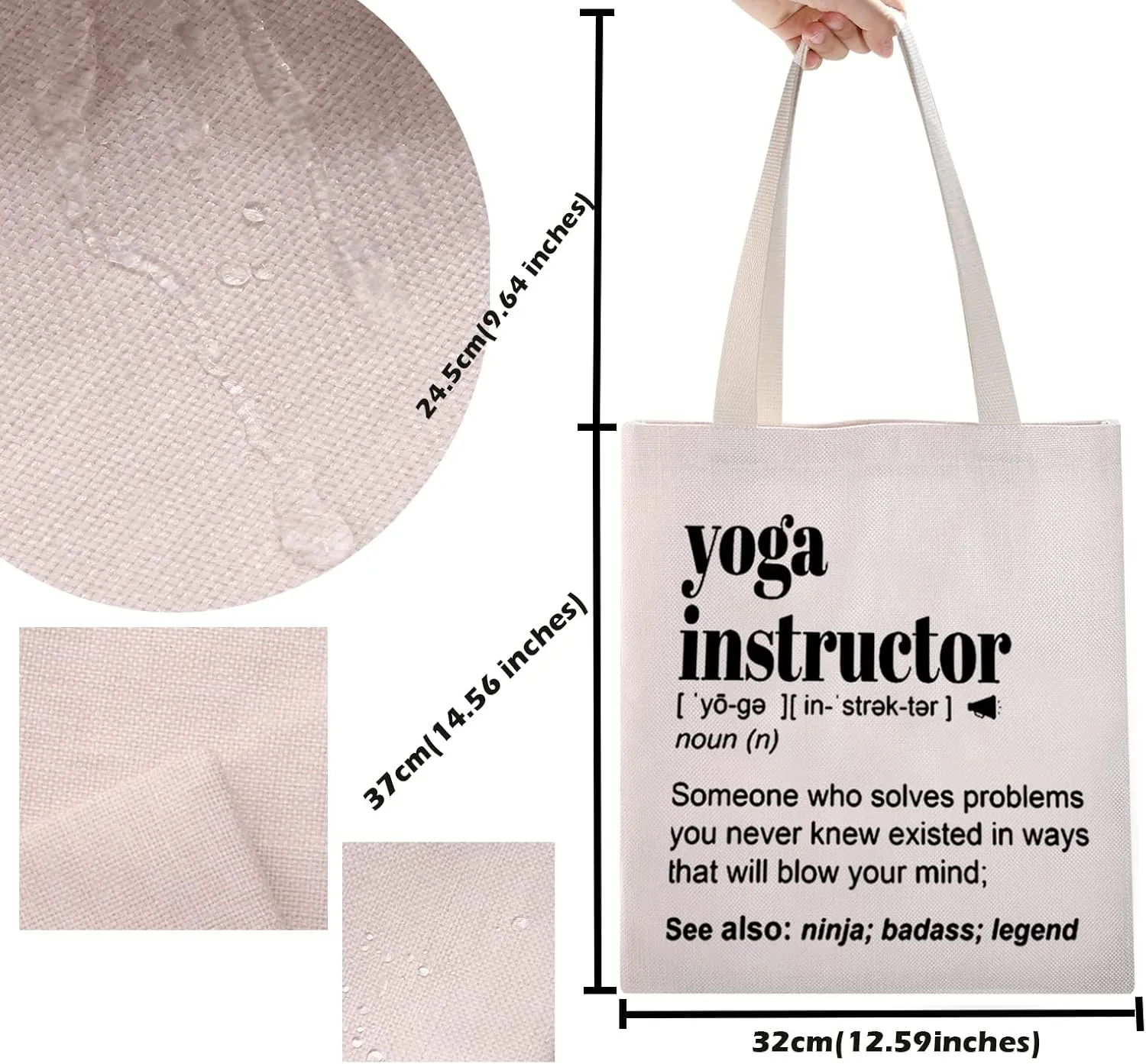 TSOTMO Yoga Instructor Zipper Pouch Makeup Bag Yoga Teacher Appreciation Gift Yoga Instructor Thank You Gift