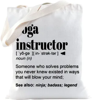 TSOTMO Yoga Instructor Zipper Pouch Makeup Bag Yoga Teacher Appreciation Gift Yoga Instructor Thank You Gift