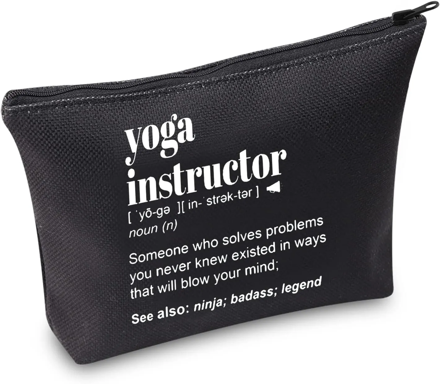 TSOTMO Yoga Instructor Zipper Pouch Makeup Bag Yoga Teacher Appreciation Gift Yoga Instructor Thank You Gift