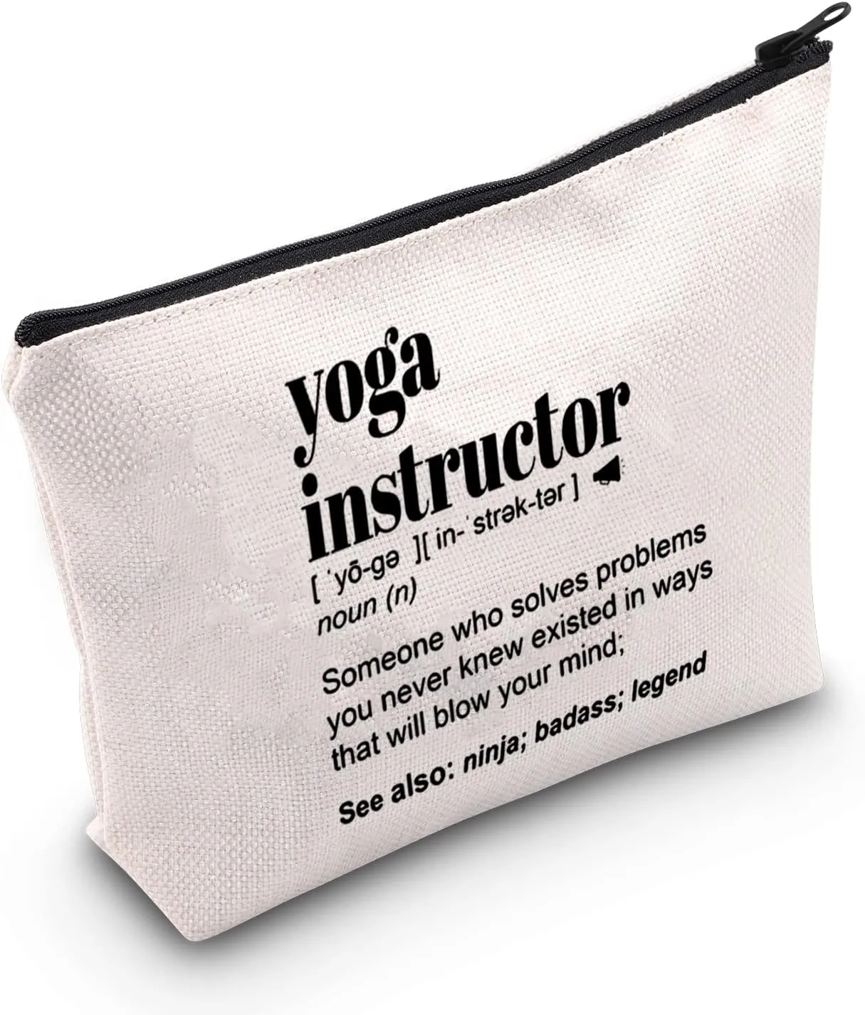 TSOTMO Yoga Instructor Zipper Pouch Makeup Bag Yoga Teacher Appreciation Gift Yoga Instructor Thank You Gift