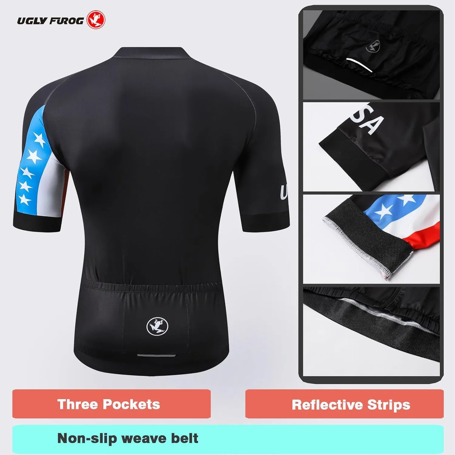 UGLY FROG Men's Cycling Jerseys MTB Shirts Mountain Bike Clothing