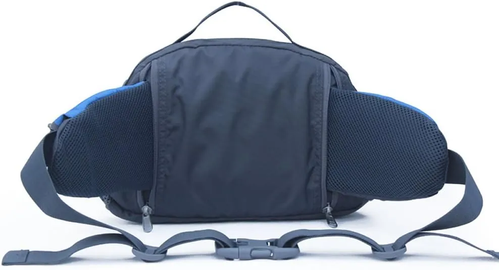 Unisex cycling nylon belt bag Waist pack hiking sport (blue 1)