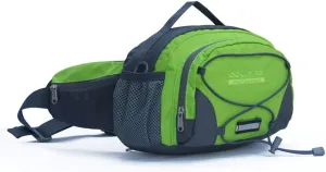 Unisex cycling nylon belt bag Waist pack hiking sport (green)