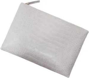 VALICLUD 1 Pc Print Clutch Brown Ladies for Ruched Faux Women Trendy Bag Evening Lady Purse Hand Woman White Print Pu