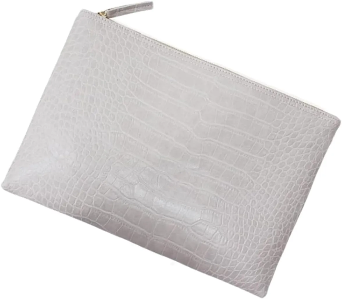 VALICLUD 1 Pc Print Clutch Brown Ladies for Ruched Faux Women Trendy Bag Evening Lady Purse Hand Woman White Print Pu
