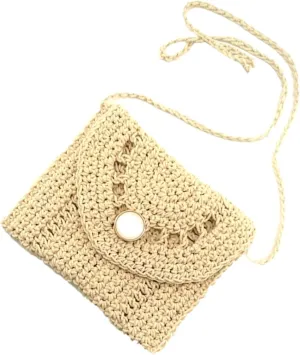 Versatile Straw Crossbody Bag Handmade Women's Bag for Beach Shopping Daily Life