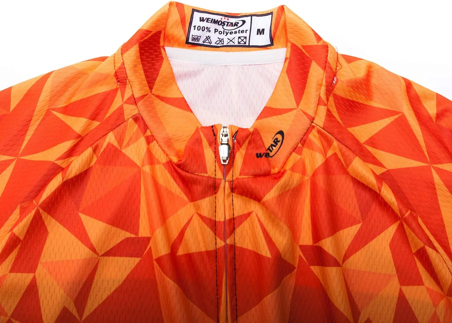 Weimostar Men's Cycling Jersey Short Sleeve Bike Clothing Multicolored Diamond
