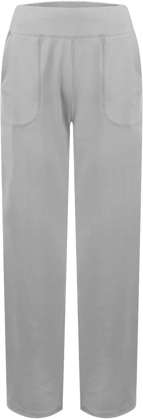Wide Leg Yoga Pants for Women High Waist Bootcut Straight Leg Yoga Pants with Pockets Butt Lifting Yoga Flare Leggings