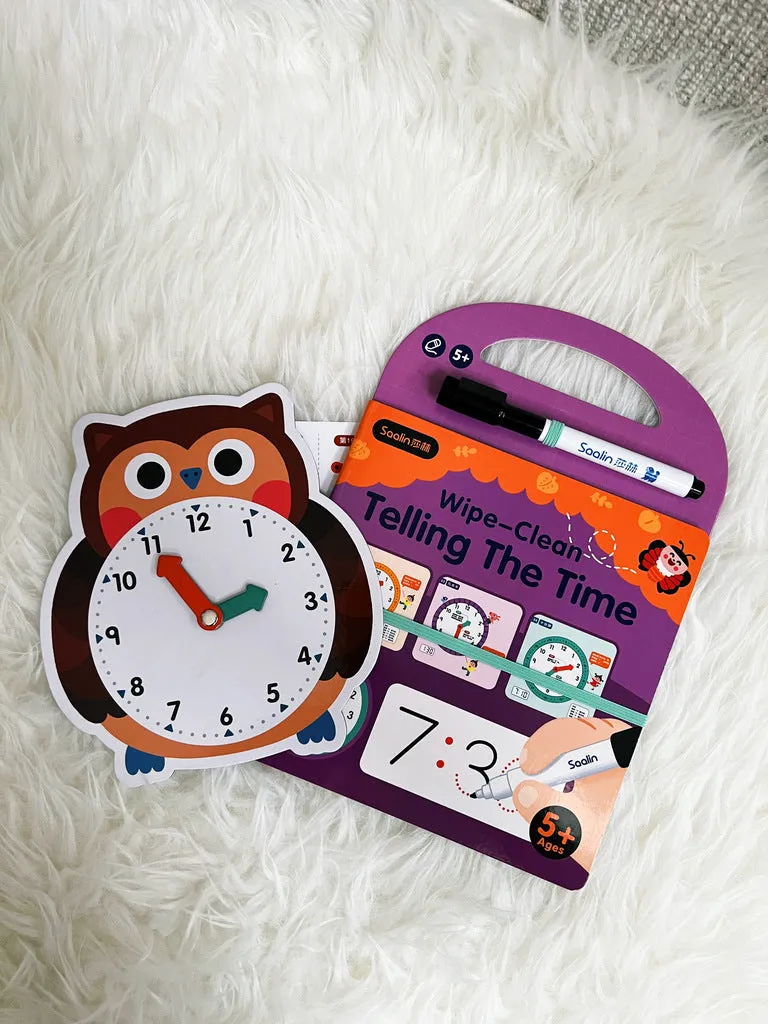  Wipe-clean Telling the Time