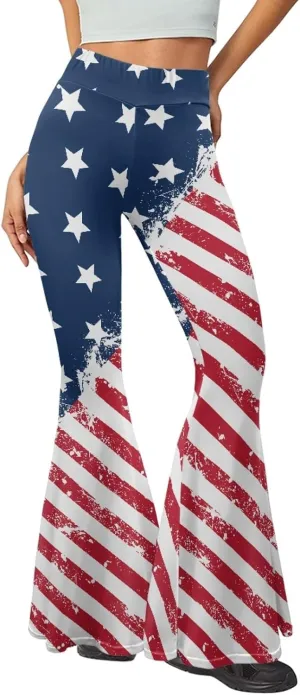 Women Bootcut Yoga Pants Tummy Control Workout Yoga Pants High Waisted Flare Leggings