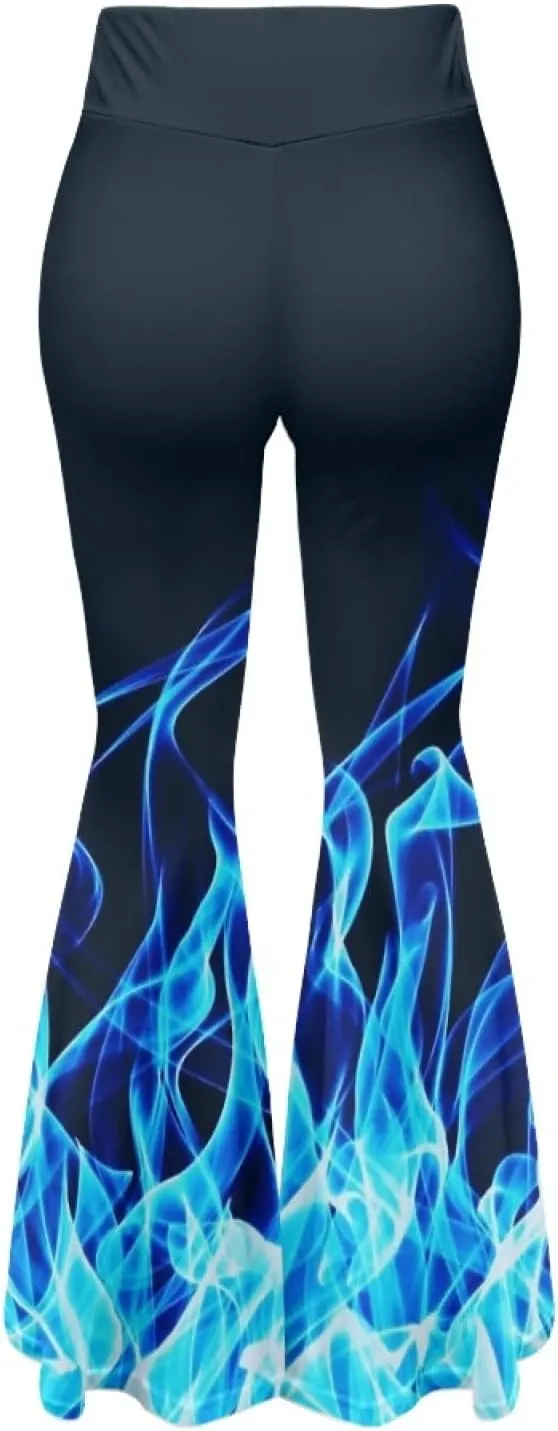 Women Bootcut Yoga Pants Tummy Control Workout Yoga Pants High Waisted Flare Leggings