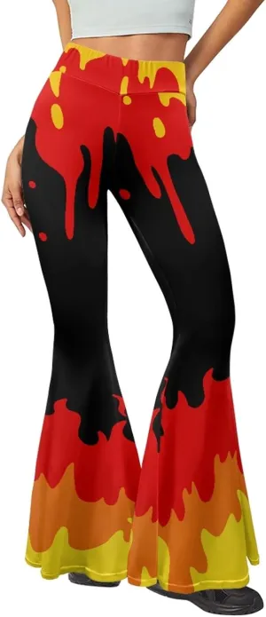 Women Bootcut Yoga Pants Tummy Control Workout Yoga Pants High Waisted Flare Leggings