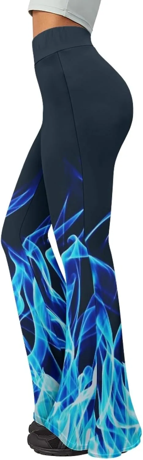 Women Bootcut Yoga Pants Tummy Control Workout Yoga Pants High Waisted Flare Leggings