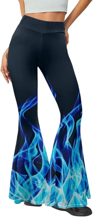 Women Bootcut Yoga Pants Tummy Control Workout Yoga Pants High Waisted Flare Leggings