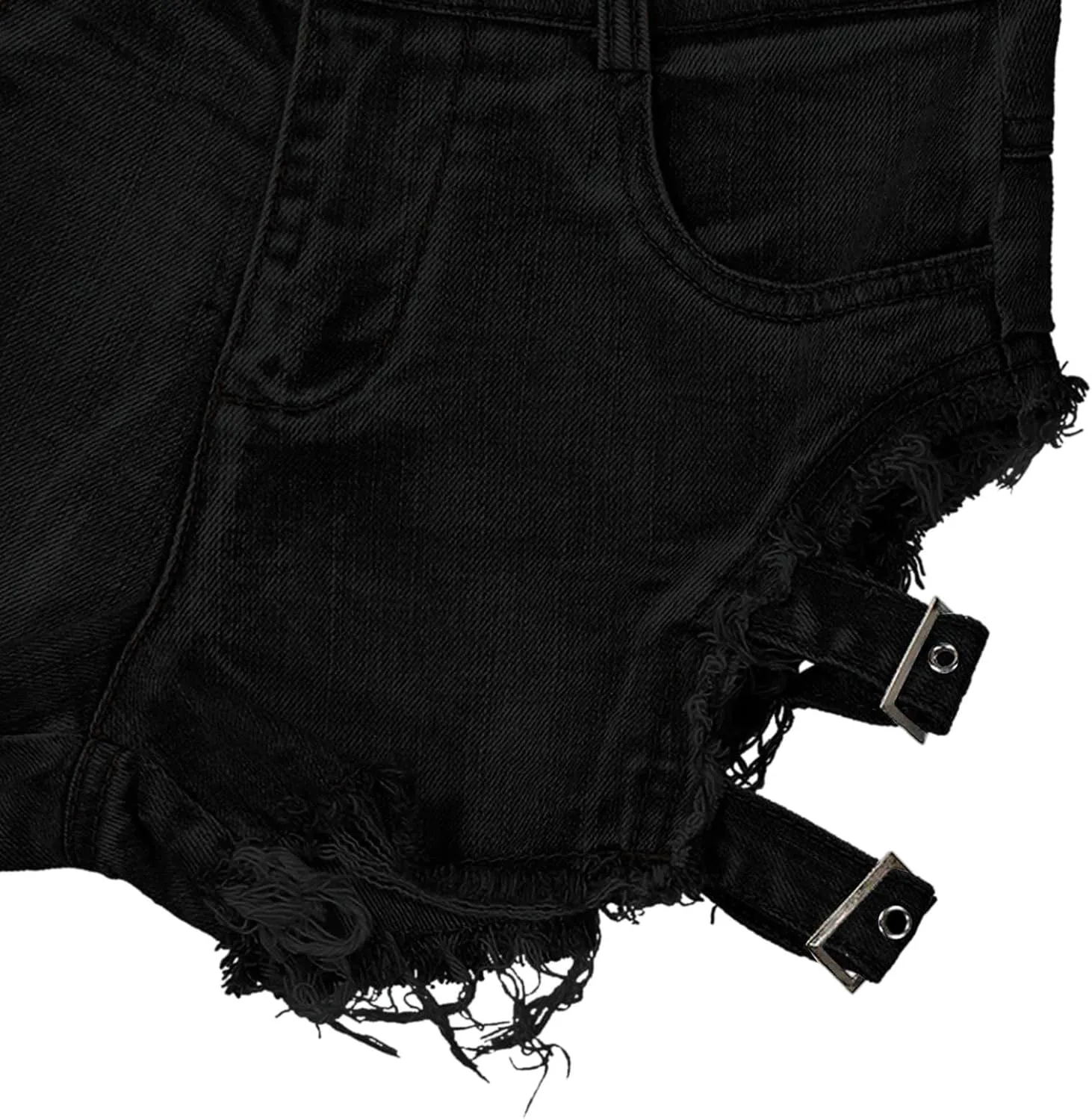 Women Denim Shorts Mid Rise Ripped Stretchy Jean Shorts Frayed Raw Hem Y2K Short Jeans Casual Summer Hot Short Pants