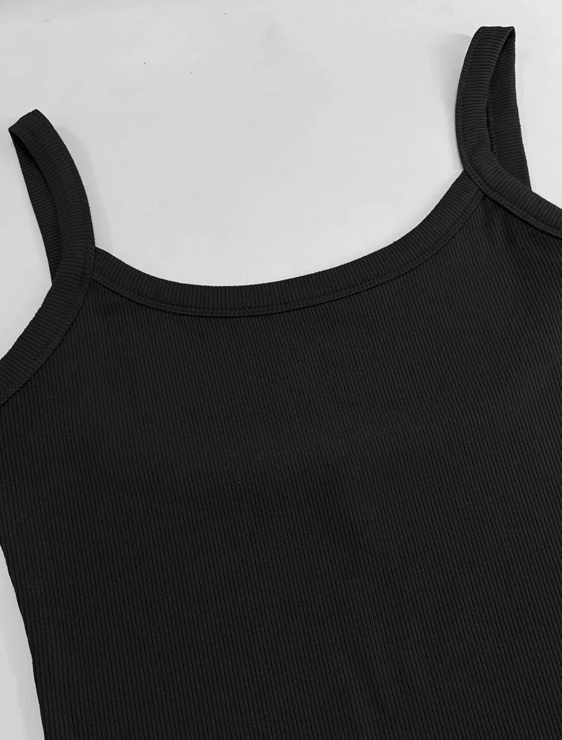 Women Summer Tops Backless Tank Tops Basic Cute 2025 Crew Neck Camisole Spaghetti Strap Going Out Slim Fit Shirts