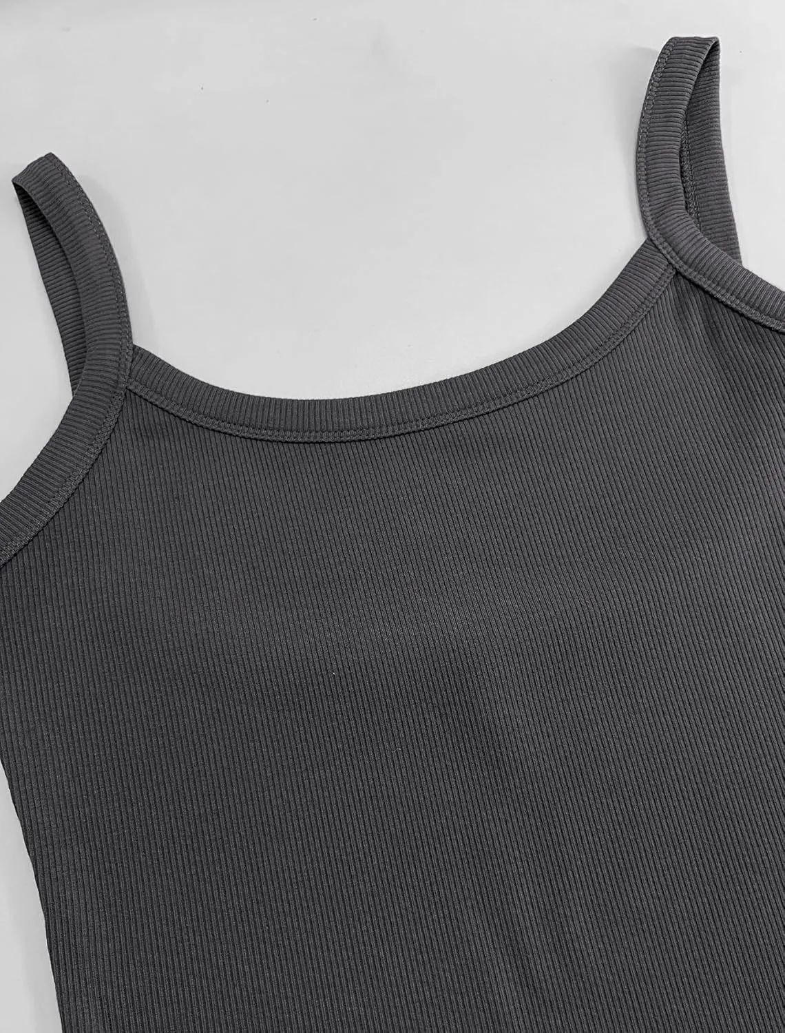 Women Summer Tops Backless Tank Tops Basic Cute 2025 Crew Neck Camisole Spaghetti Strap Going Out Slim Fit Shirts