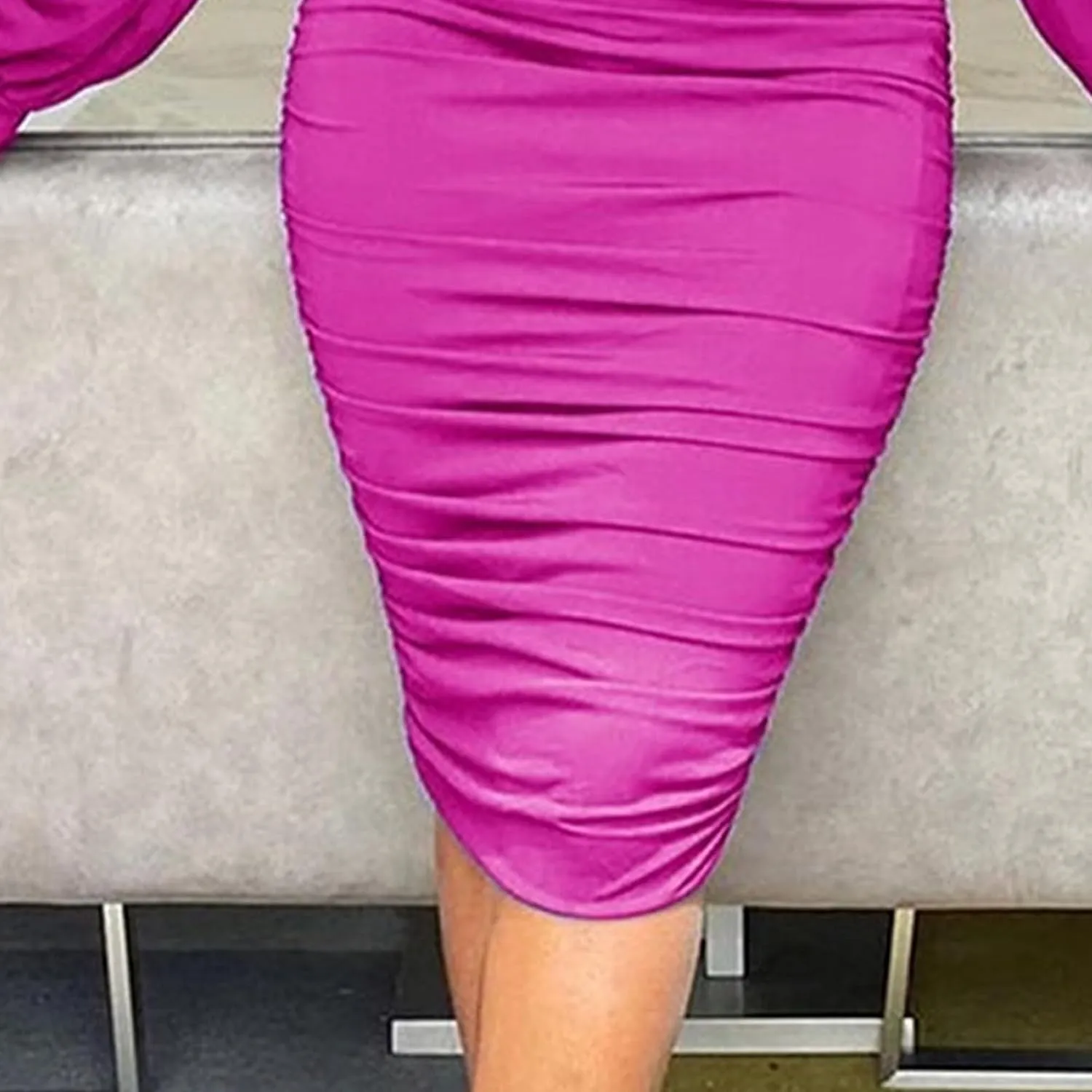 Womens 2025 Casual Chiffon Dress Smocked V Neck Puff Long Sleeve Hollow Out Dresses Cocktail A-Line Mini Dress