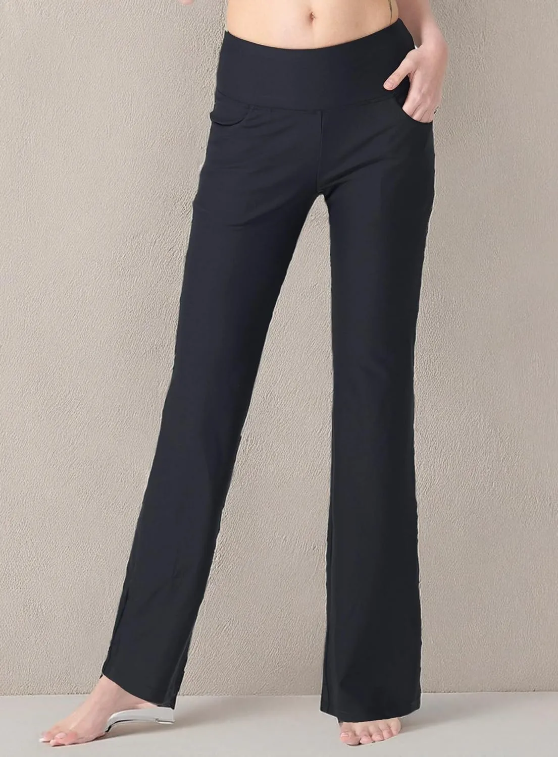 Women's Bootcut Yoga Pants with Pockets High Waist Bootleg Yoga Workout Pants for Women
