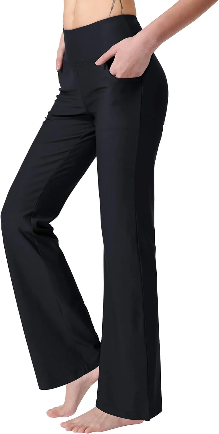Women's Bootcut Yoga Pants with Pockets High Waist Bootleg Yoga Workout Pants for Women