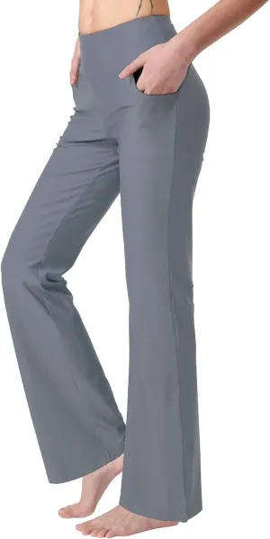 Women's Bootcut Yoga Pants with Pockets High Waist Bootleg Yoga Workout Pants for Women